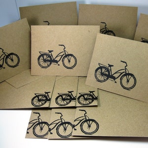 Cartes de remerciement pour vélo, Cartes de correspondance vierges et enveloppes écologiques, Cadeau pour amateur de vélo
