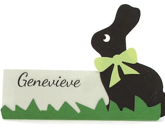 Easter Place Cards, Bunny Placecards, Rabbit, Easter Decorations, Table Favors, Personalized Place Cards, Buffet Cards, Eco Friendly