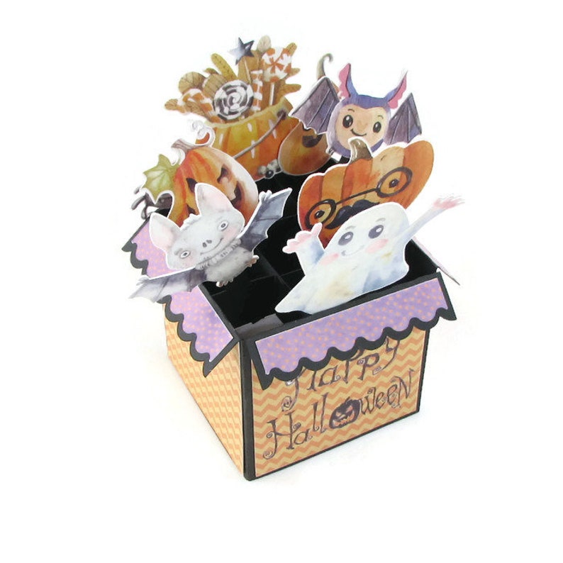 Cute Halloween Card Handmade Pop up Card for Kids Explode Etsy
