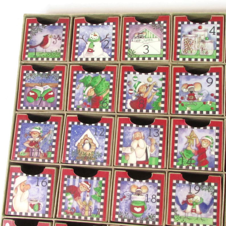 Christmas Advent Calendar for Kids Countdown to Christmas Etsy