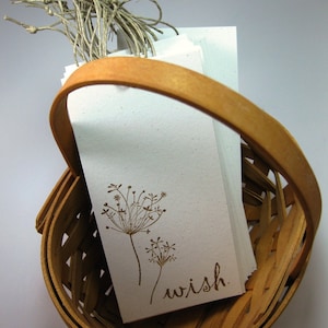 Wish Tree Tags, Eco Friendly Recycled Card Stock, Hemp Cording, Personalized Wish Cards image 6