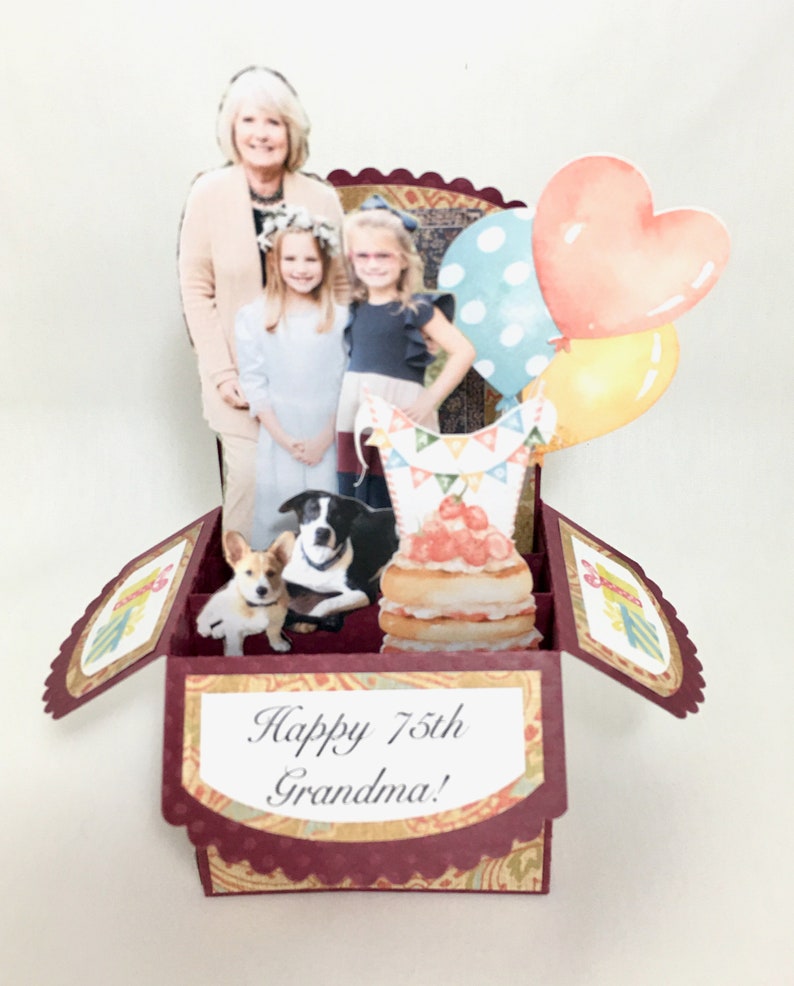 Send Grandma or anyone a special one-of-a-kind card.  Include photos of kids and pets.