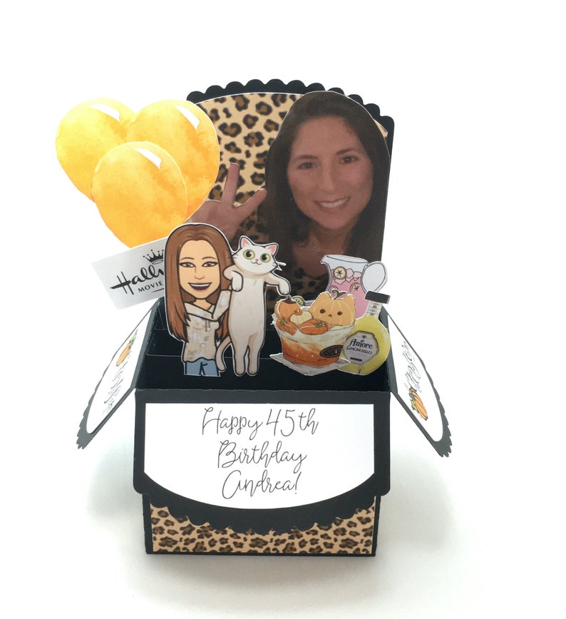 Personalized pop up birthday card