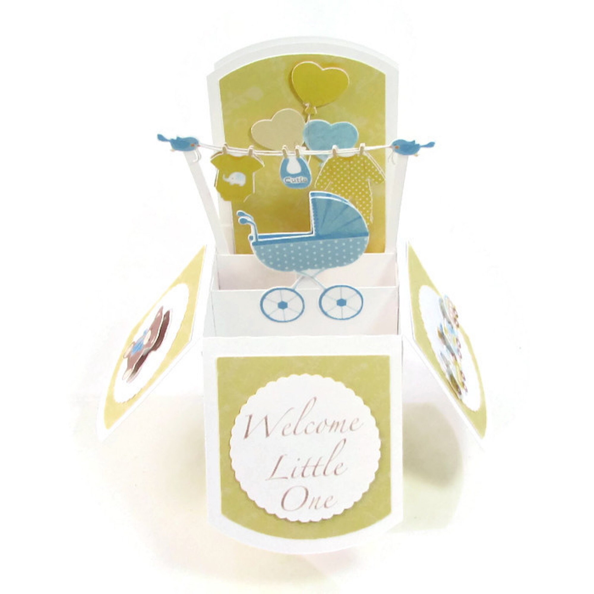 New Baby Card Personalized Pop Up Card Congratulations Baby Etsy