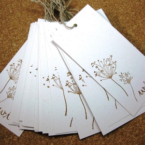 Wish Tree Tags, Eco Friendly Recycled Card Stock, Hemp Cording, Personalized Wish Cards image 7