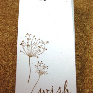 Wish Tree Tags, Eco Friendly Recycled Card Stock, Hemp Cording, Personalized Wish Cards image 8