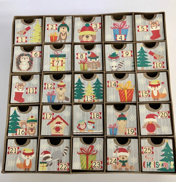 Personalized Advent Calendar Kids, Woodland Christmas Countdown Calendar,  Reusable Heirloom Holiday Decor - Etsy