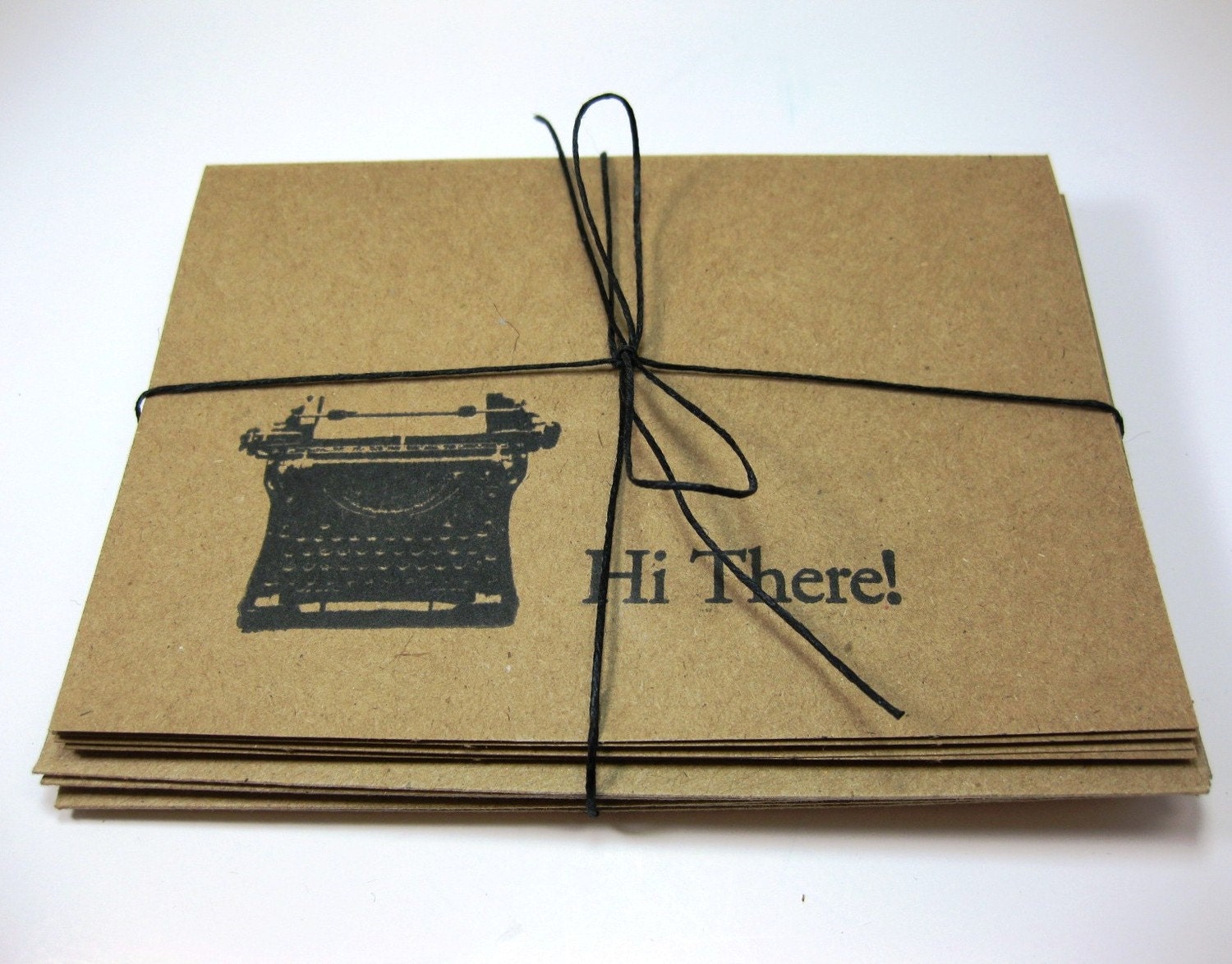 Rustic Thank You Card Set Kraft Thank You Cards Kraft Paper Etsy