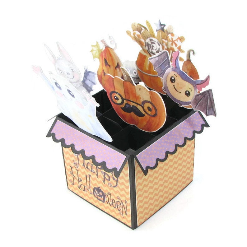 Cute Halloween Card Handmade Pop up Card for Kids Explode Etsy