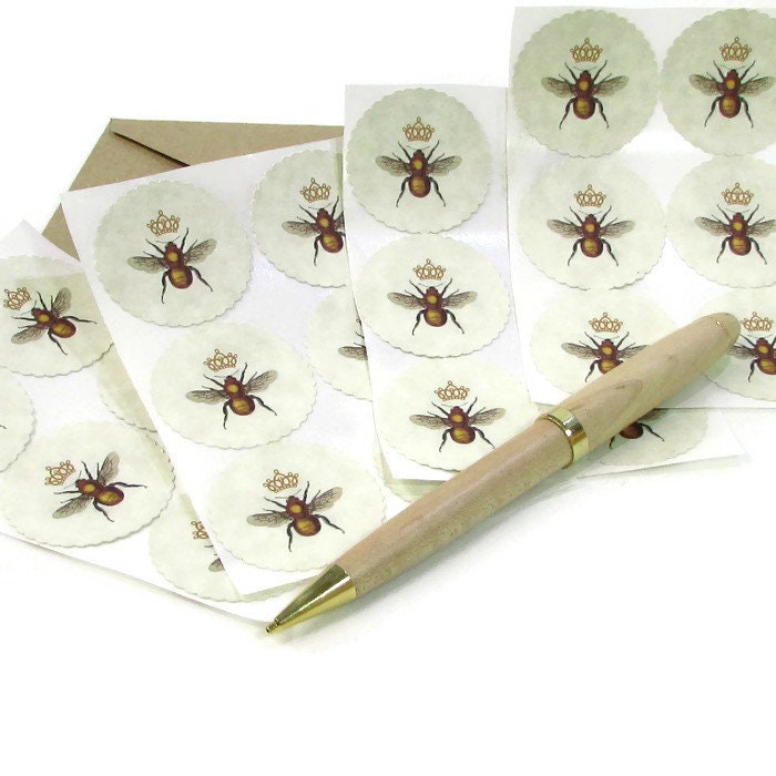 Queen Bee Stickers, Bee Keeping Labels, Honey Bee Logo, Manchester Be…