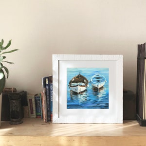 giclee art print of 2 rowboats image 2