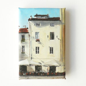 mini canvas print of Italian houses image 1