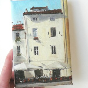 mini canvas print of Italian houses image 2