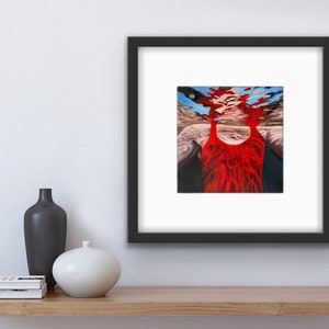 underwater swimmer giclee art print image 2