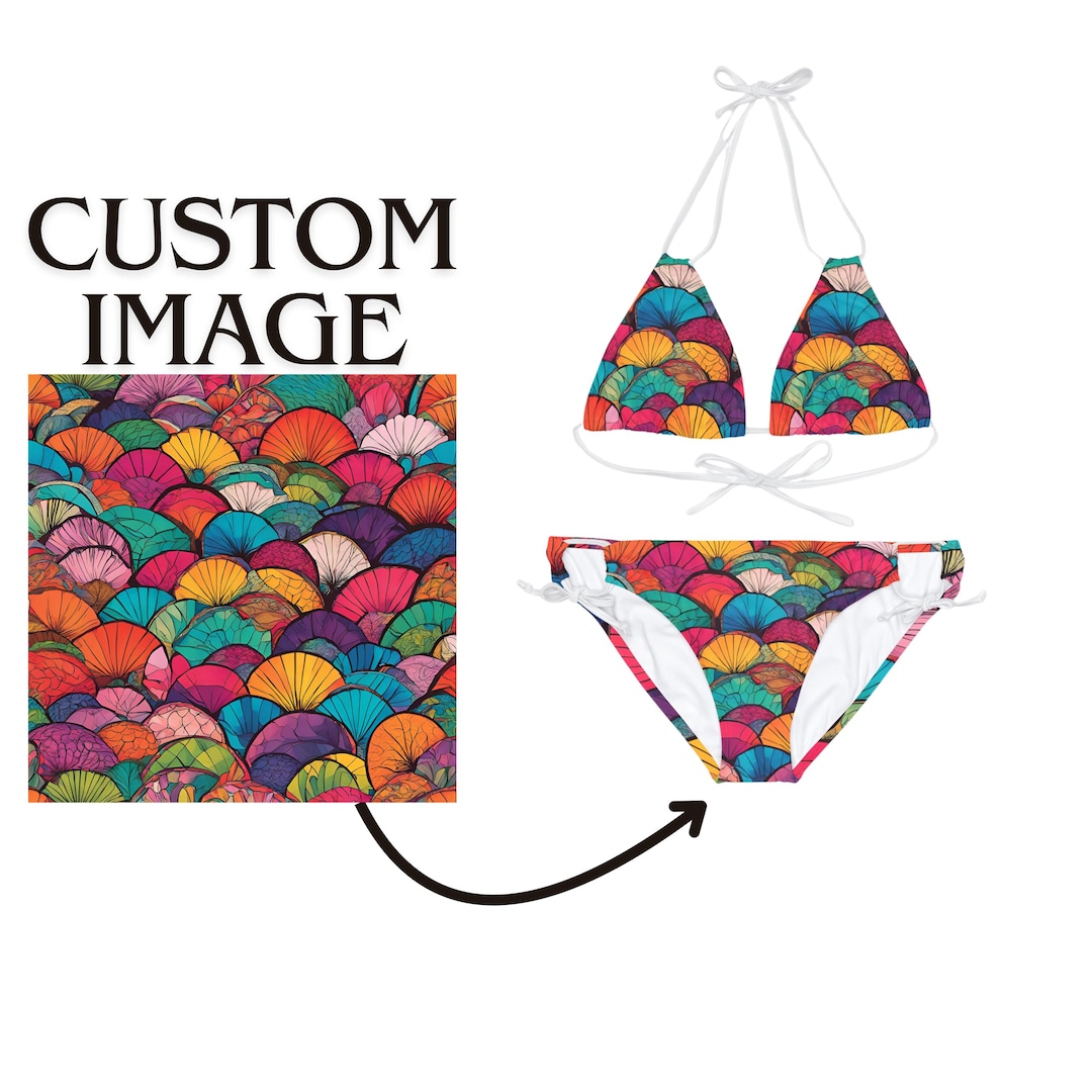 Design Your Dream Bikini , Unique Strappy Bikini Set , Make Waves With ...