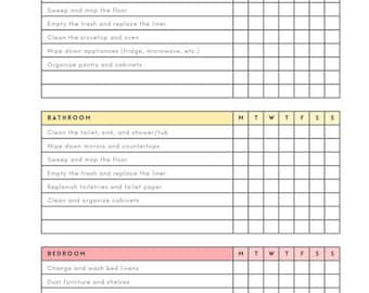 Cleaning Checklist