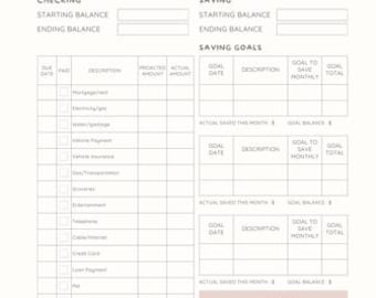 Monthly Budget Planner