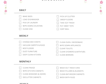 Cleaning Checklist