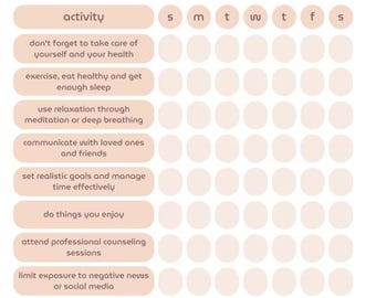 Mental Health Checklist