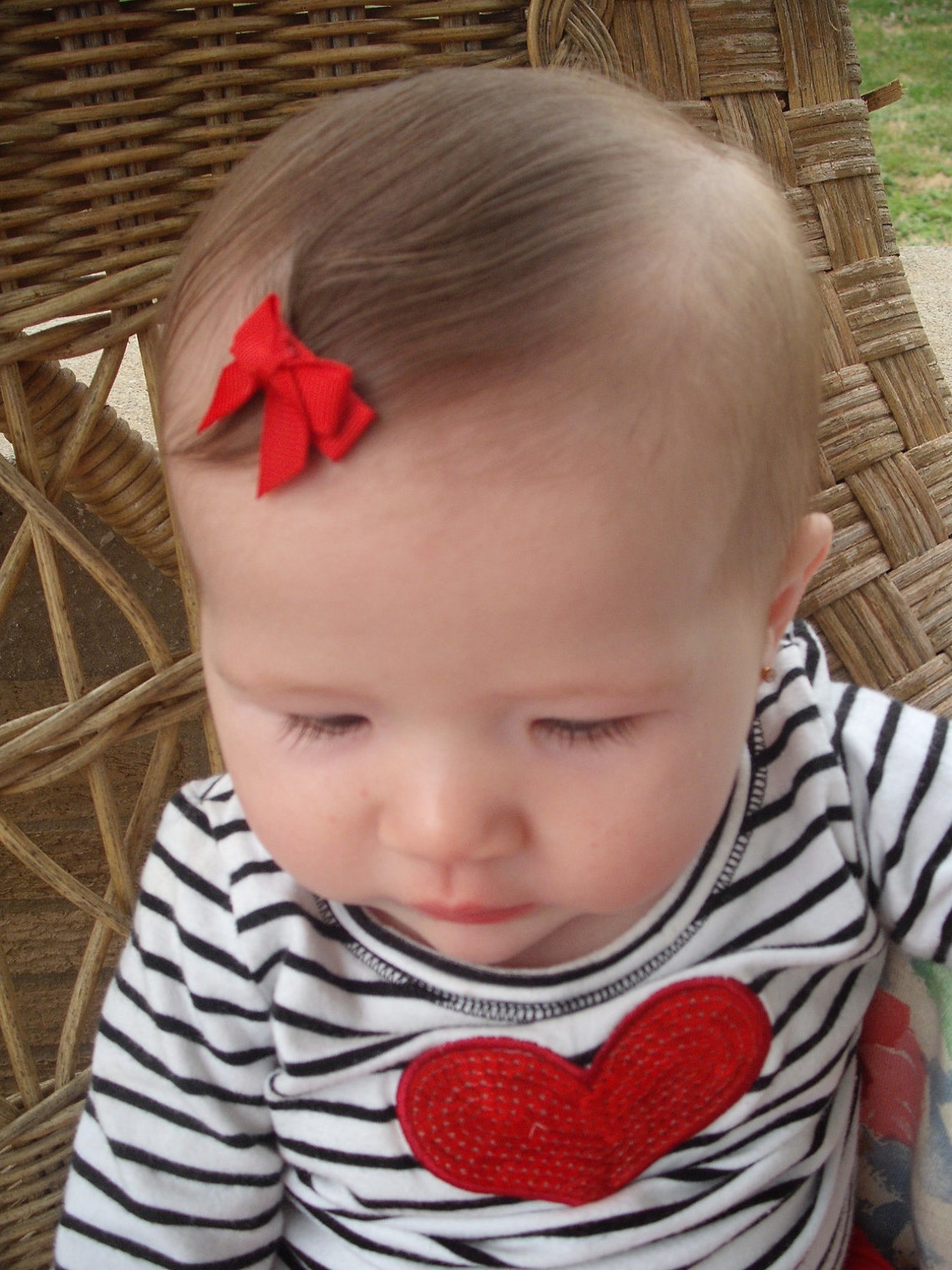 6 Itty Bitty Bow Snap ClipsBaby BowToddler BowFine Hair Etsy