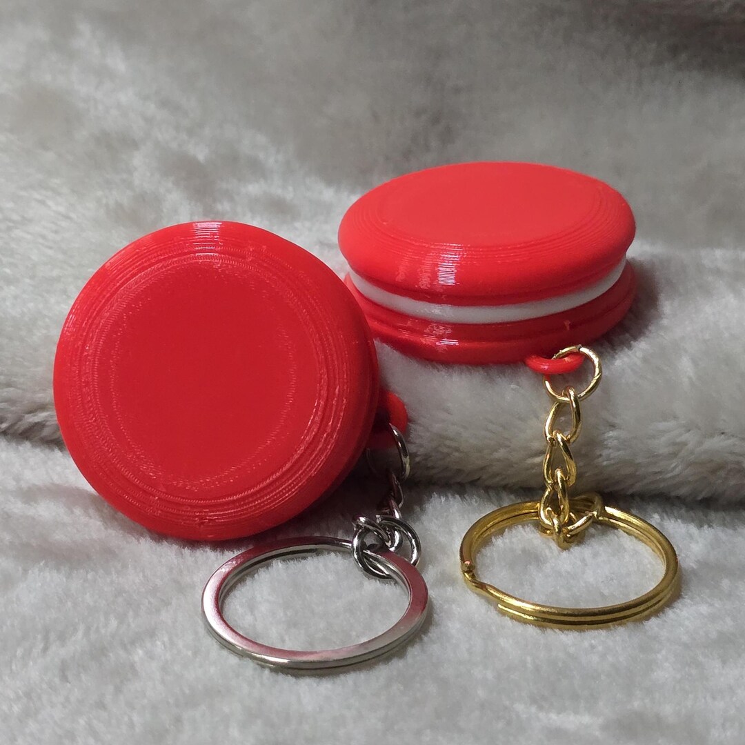 Macaron Keychain I 3D Printed Sweet Pendant I Colorful Candy Bag Charm ...