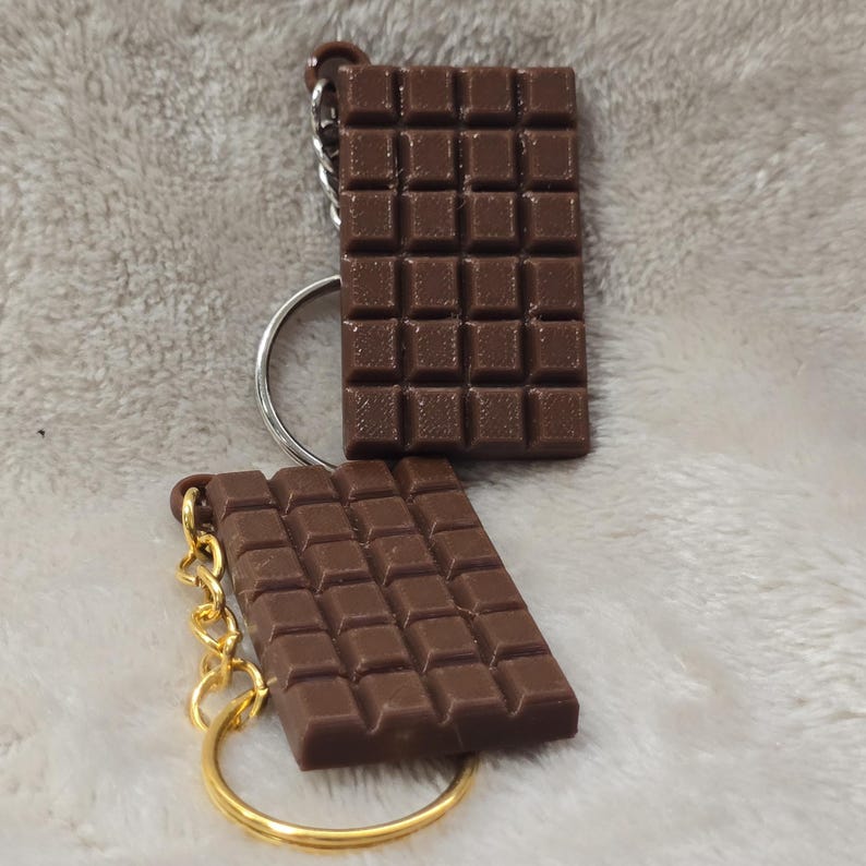 Mini Chocolate Keychain I 3D Printed Sweet Pendant I Colorful Candy Bag ...