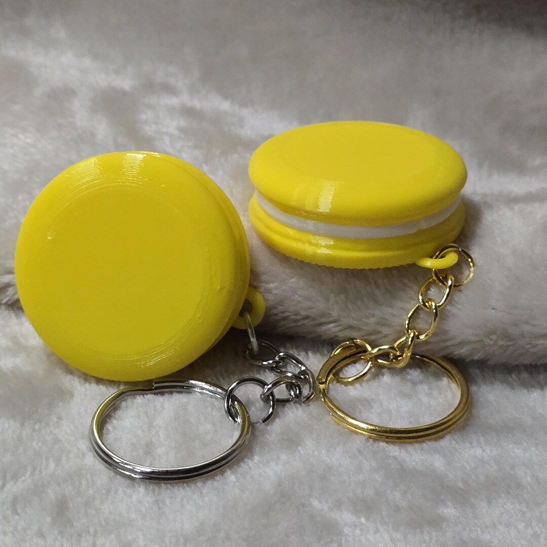 Macaron Keychain I 3D Printed Sweet Pendant I Colorful Candy Bag Charm ...