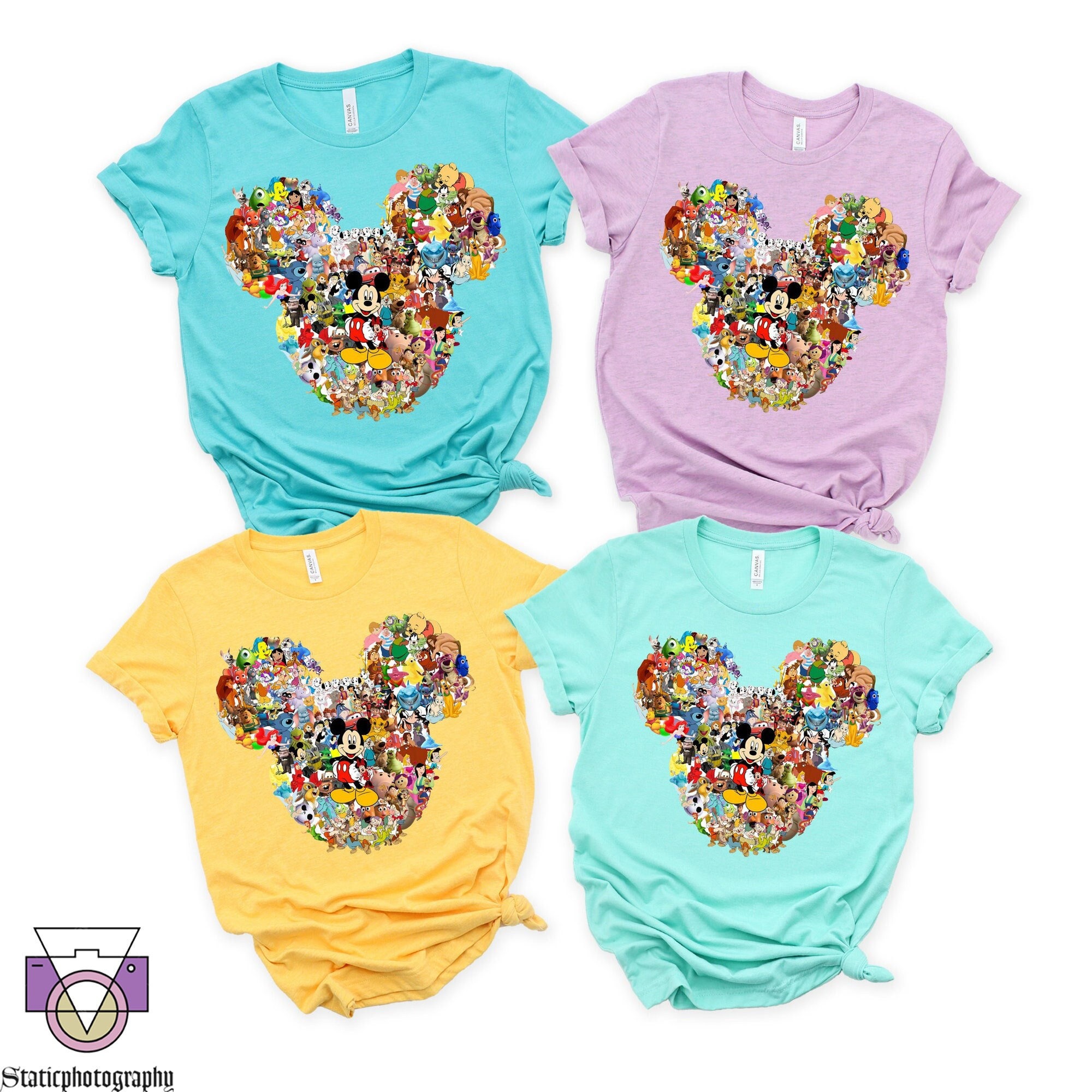 Discover Disney All Characters Shirt, Disney World, Mickey Mouse, Disney Trip