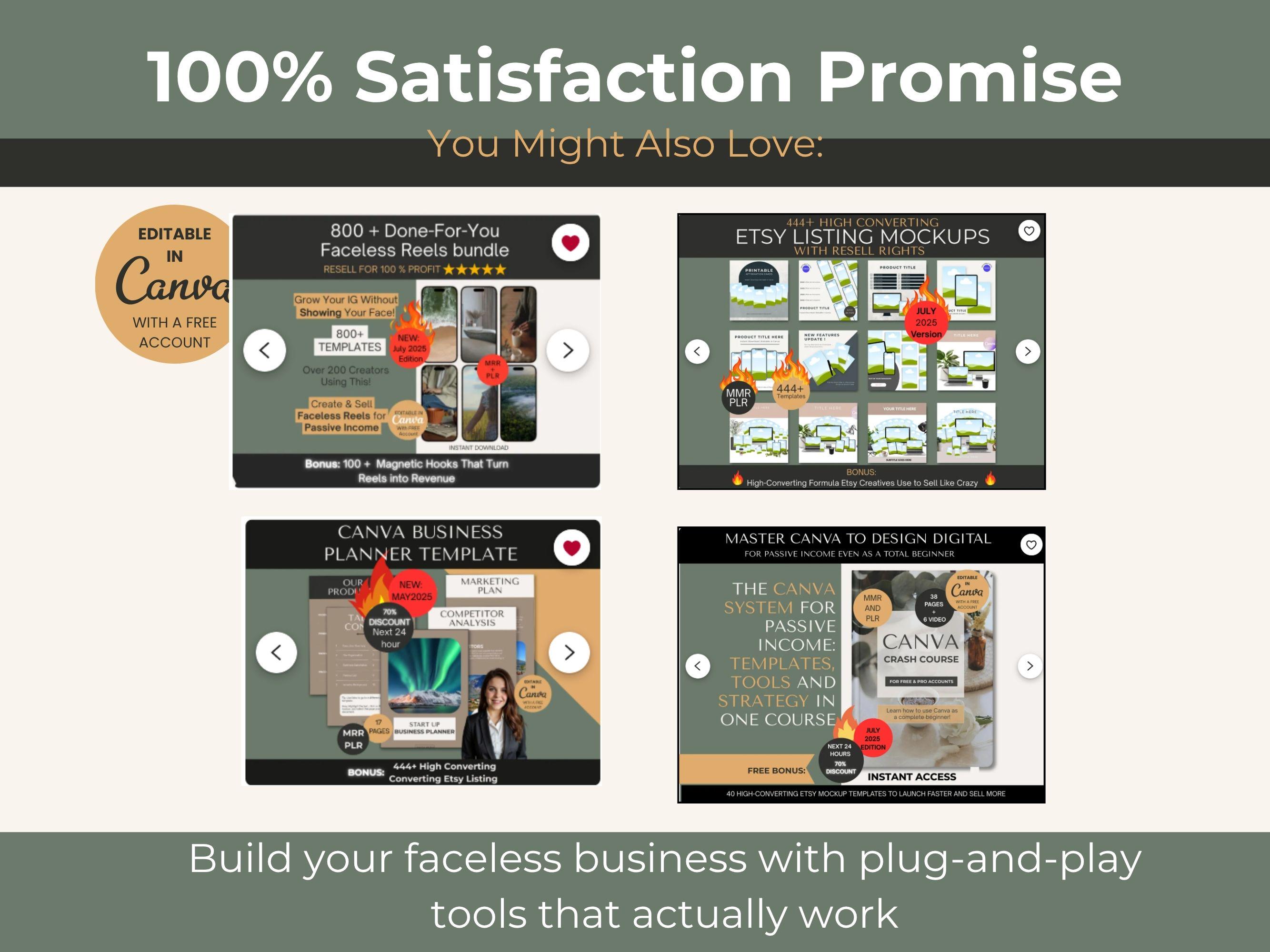 The Ultimate Social Media Planner, 55-page Canva & PDF Content Calendar with PLR and MRR Rights to Sell or Use Personally - Thumbnail 6