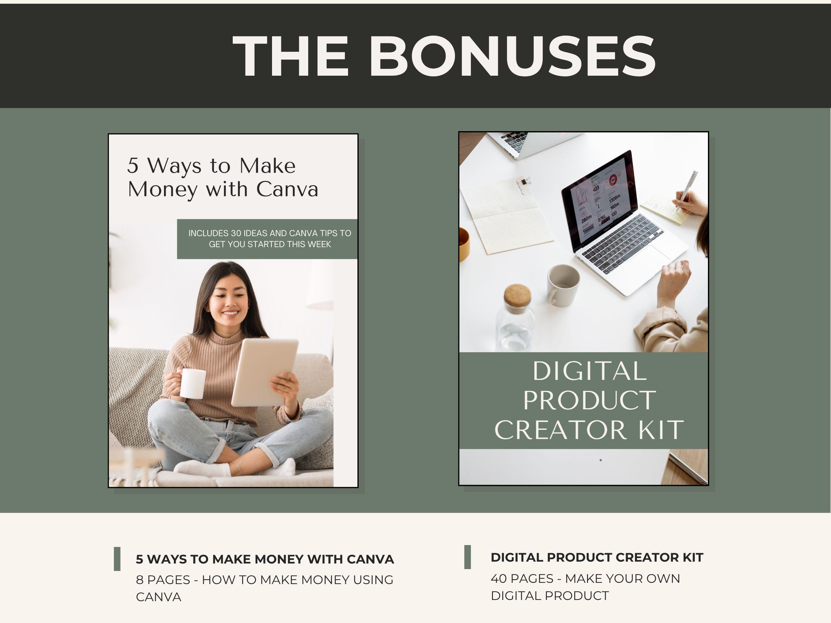 52 Editable Etsy Shop Banner Templates for Canva with PLR MRR – Bold Minimal Modern Designs for Faceless Brands & Digital Sellers - Thumbnail 7