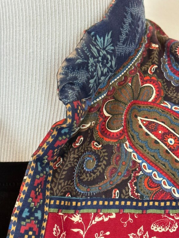 Quilted patchwork jacket blazer Vicki Lynn Bardon… - image 9
