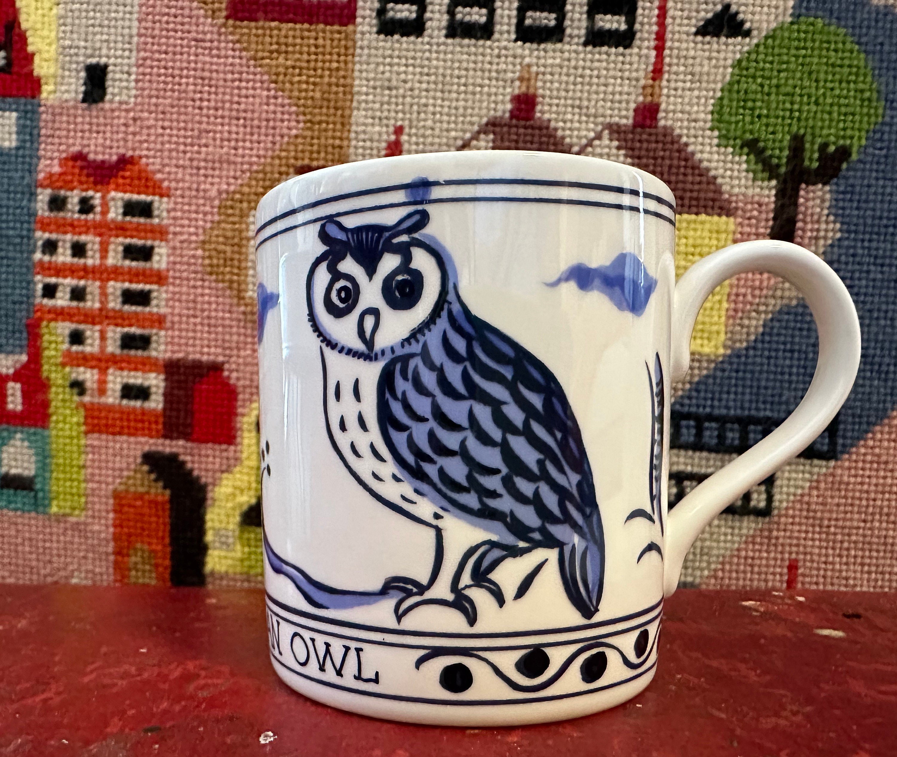 マグマグGraham Clarke グラハム・クラーク　ティーコージー Grahame Clarke Mclaggin Smith Wise as an Owl Mug Blue Delft