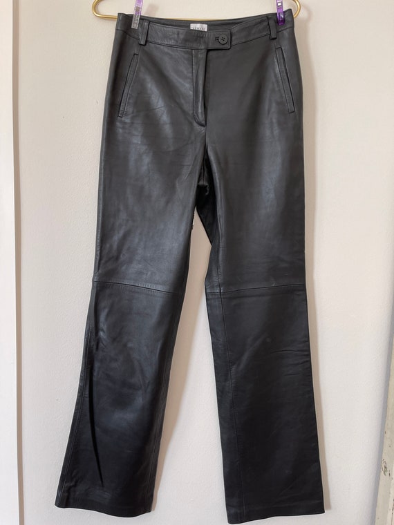 jukbeen Dokter informeel Vintage Armani 90s Leather Pants Armani Collezioni Old Label - Etsy