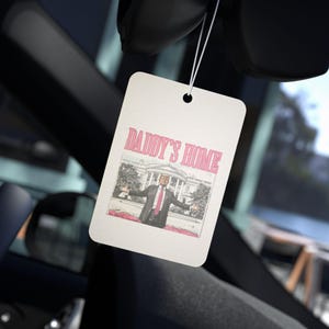 Car Air Freshener, Trump Daddy's Home Design, Fresh Pine Black Ice Scents, Gift for Car Enthusiasts, Holidays Birthdays Celebrations, Auto image 1