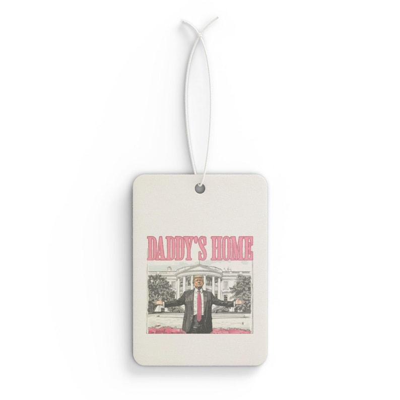 Car Air Freshener, Trump Daddy's Home Design, Fresh Pine Black Ice Scents, Gift for Car Enthusiasts, Holidays Birthdays Celebrations, Auto image 2