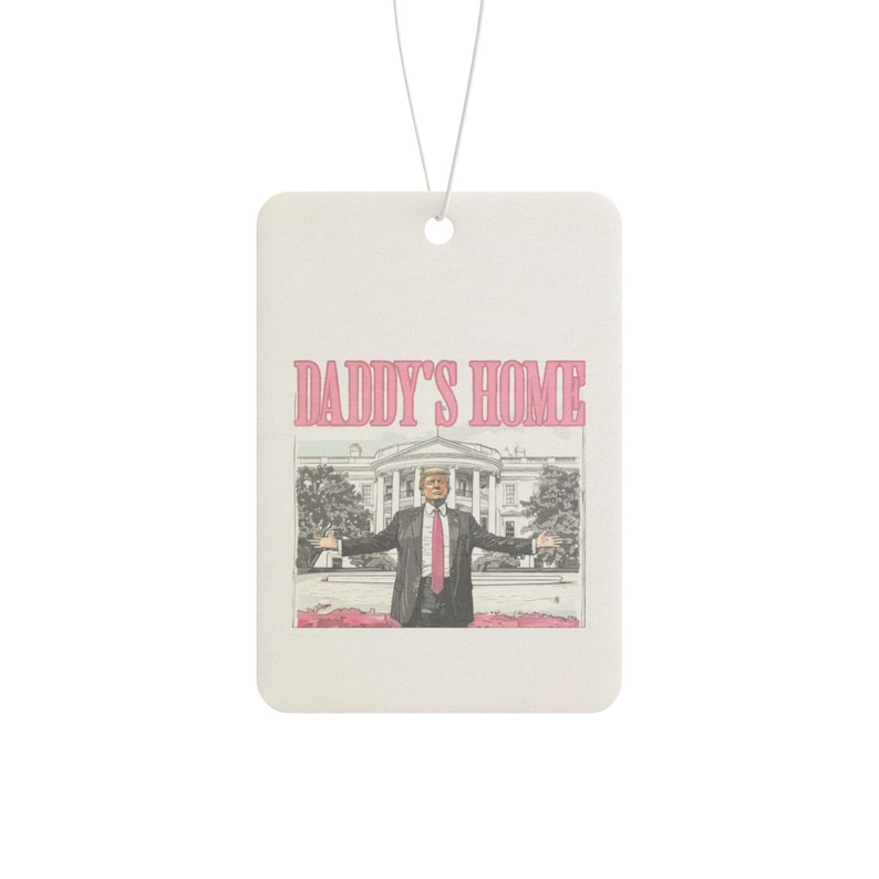 Car Air Freshener, Trump Daddy's Home Design, Fresh Pine Black Ice Scents, Gift for Car Enthusiasts, Holidays Birthdays Celebrations, Auto image 5
