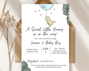 Winnie the Pooh Baby Shower Invitation | Gender Neutral (Digital)