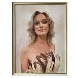 Example for commission| Original Oil Painting Oil Portrait Woman Figurative art Gift Portrait Realism Impressionism Dancer Artist Pretty