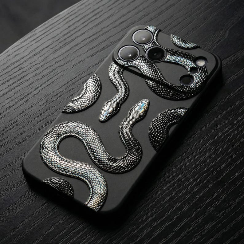 Snake Type Case Phone Case With Snakes Design Serpent iPhone Cover - Etsy