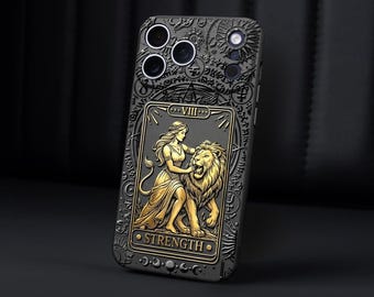 Strength Tarot Card Phone case Custom Gothic Gift