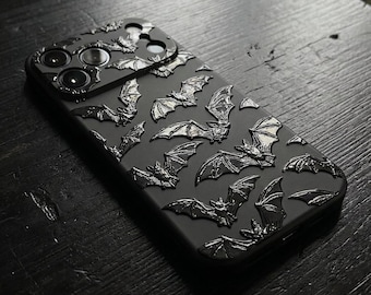 Gothic Bats iPhone Case: Spooky phone cover
