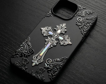 Gothic Cross iPhone Case: Christian Catholic phone cover