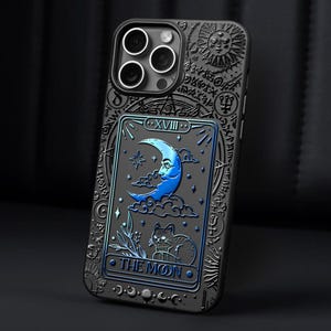 The Moon Tarot Card iphone case