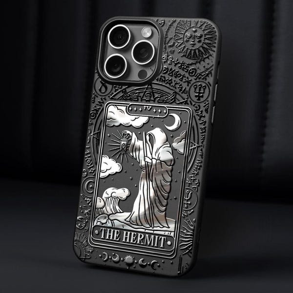 Hermit Tarot Card iPhone Case: Arcana phone cover