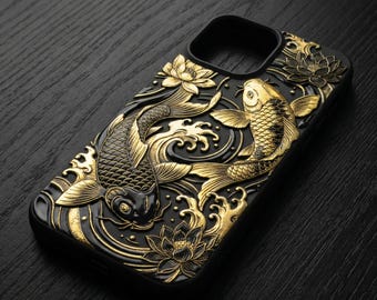 Koi Fish Phone Case: Japanese Anime Manga iphone case gift for her