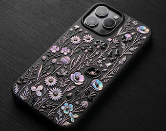 Floral Phone Case Botanical Wildflower iphone Cover Cottagecore Gift