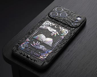 Étui pour téléphone The Reader : cadeau pour les amoureux des livres Fantaisie livresque