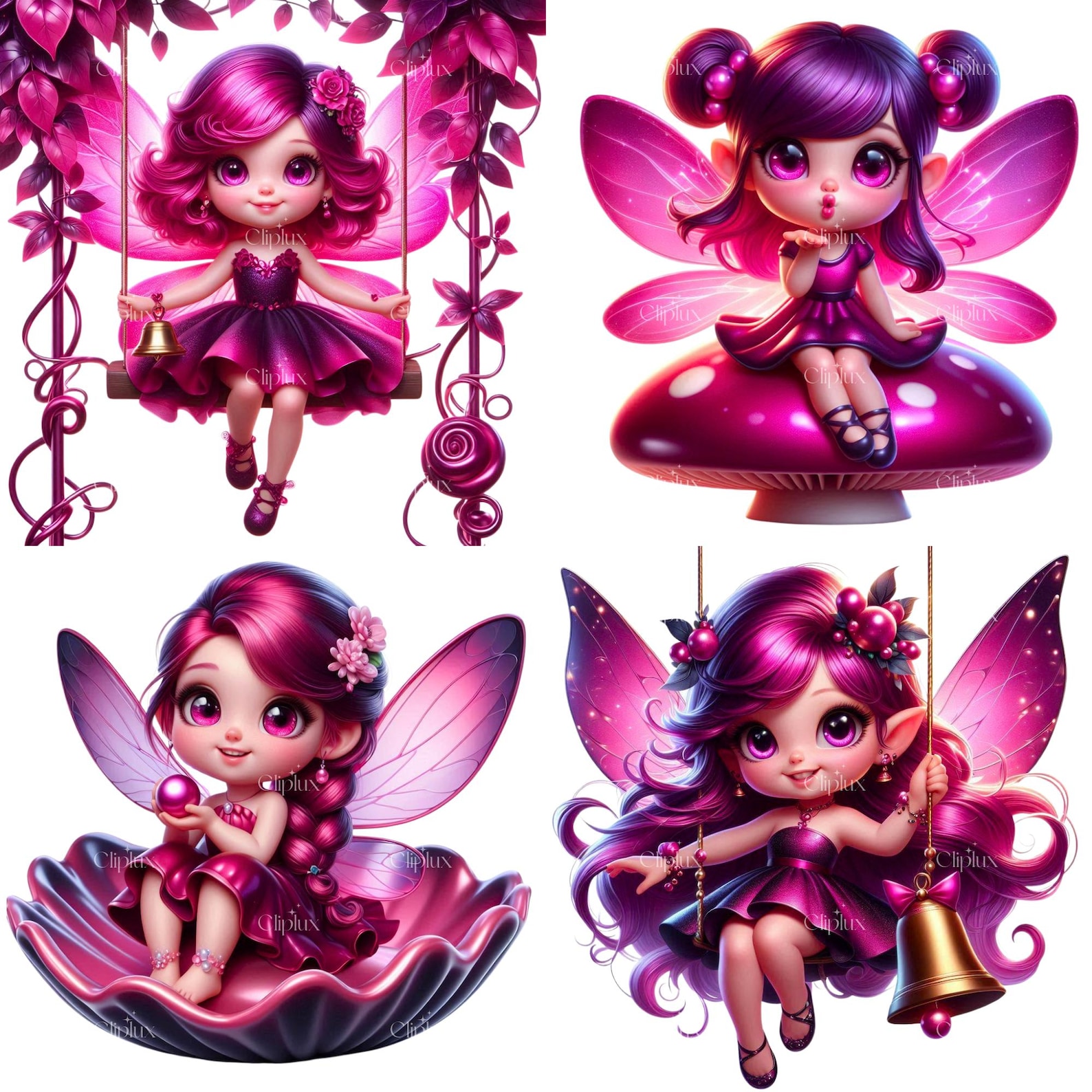45 PNG Cute Pink Fairies Clipart , Garden Fairies, Magical Fairy, Fairy ...