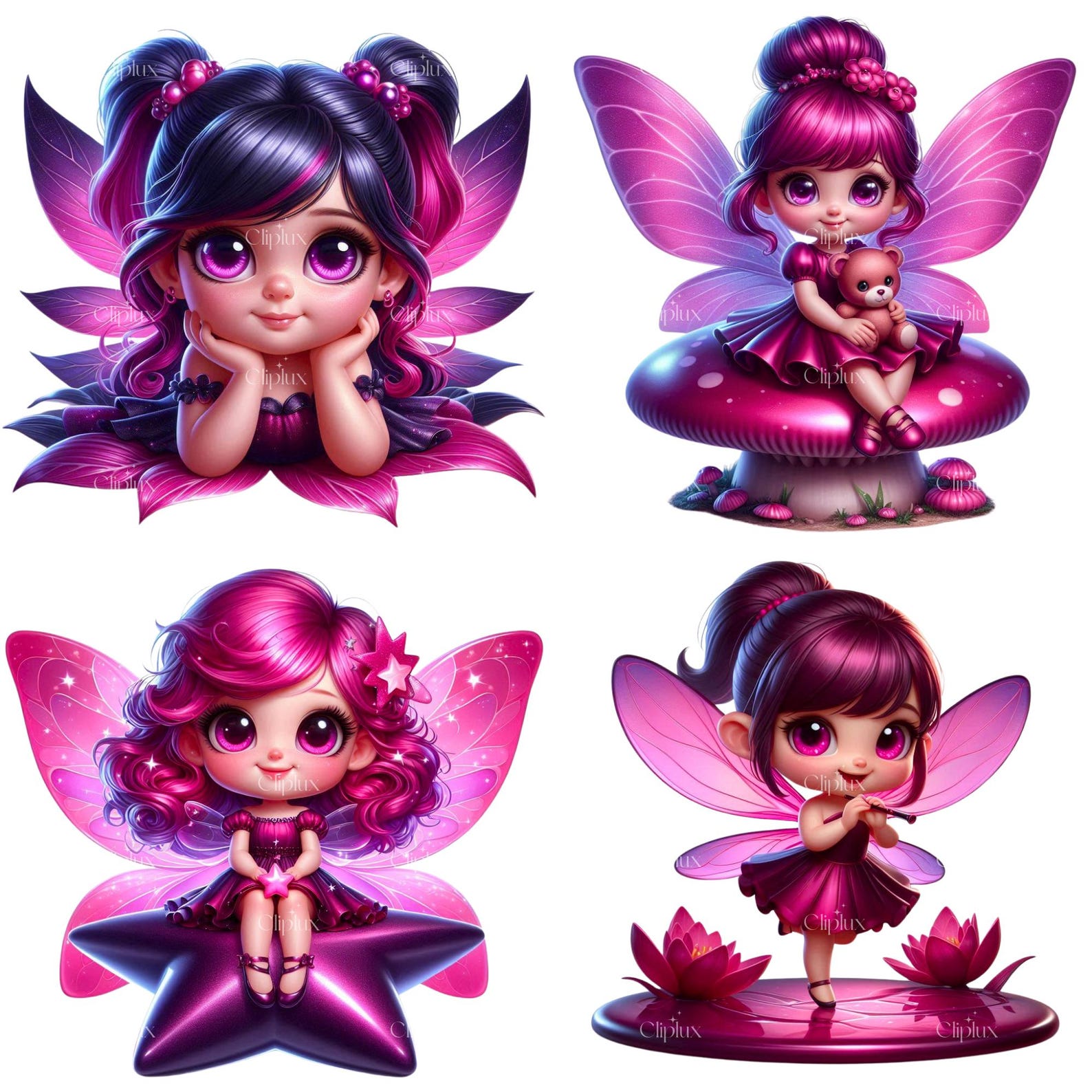 45 PNG Cute Pink Fairies Clipart , Garden Fairies, Magical Fairy, Fairy ...