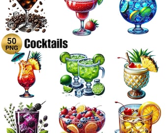 50 PNG Cocktails Clipart , Bar Menu, Alcohol Champagne, Wine, Whisk, Beeer, , Champagne Clipart, Illustrations, Party PNG , Commercial Use
